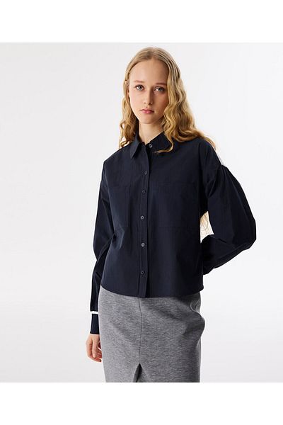 Twist Trico Mix Poplin Shirt