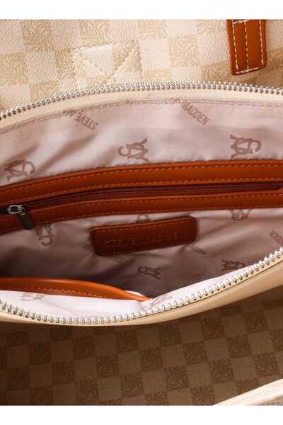 Steve Madden Steve Madden Satchel Bag with Detachable Strap and Twist Lock Closure