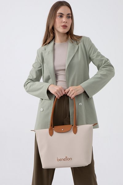United Colors of Benetton Geantă de mână Benetton pentru femei bej-camel - BNT1611