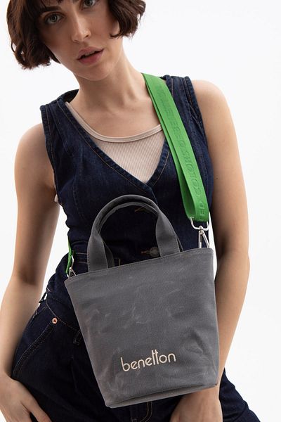 United Colors of Benetton Geantă de mână pentru femei - BENETTON GREY BNT1619