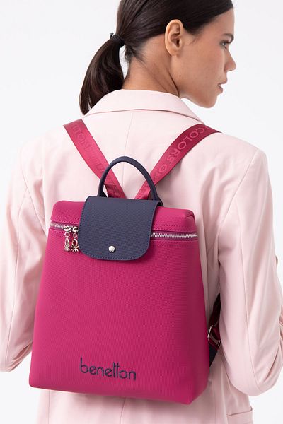 United Colors of Benetton Rucsac Beneton pentru femei - Prune-Bleumarin BNT1608
