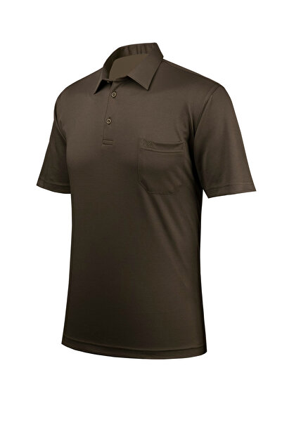 Çizgi Triko Ανδρικό πουκάμισο με γιακά μπλουζάκι Classic Fit - 4910BAT