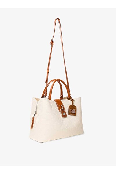 Steve Madden Steve Madden Satchel Bag with Detachable Strap and Twist Lock Closure