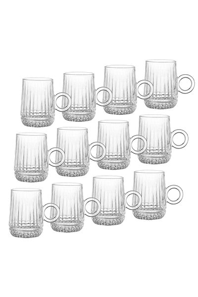 Dania 12-piece glass tea cup set
