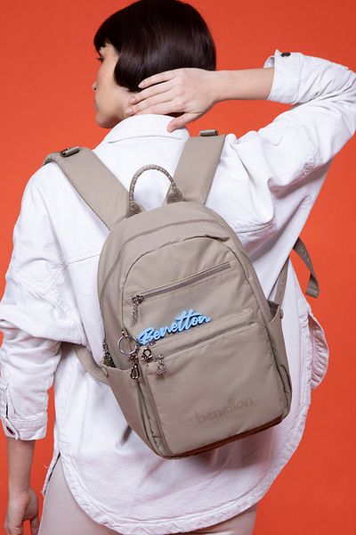 United Colors of Benetton Benetton Women's Backpack - Stone Bnt1463