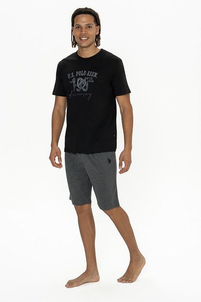 U.S. Polo Assn. U.S. Polo Men's T-Shirt and Shorts Set with Pockets, Short Sleeve, Crew Neck, Pocket Detail