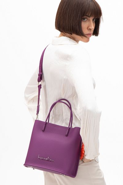 United Colors of Benetton Geantă de umăr pentru femei BENETTON Plum BNT1535