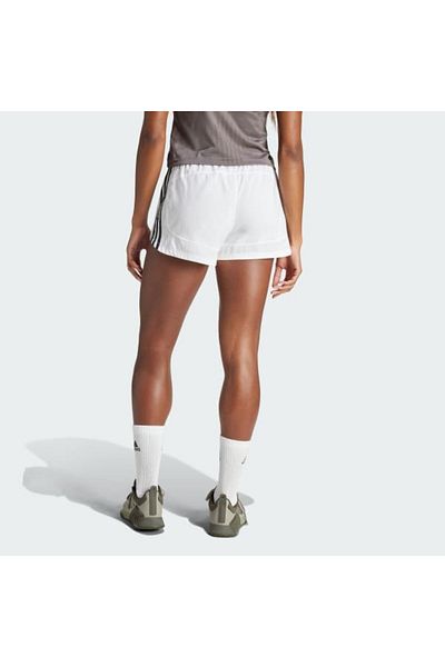 adidas Λευκό γυναικείο σορτς Pacer Wvn High - IS2171