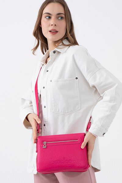 United Colors of Benetton Benetton Women's Crossbody Bag Fuchia Bnt1480