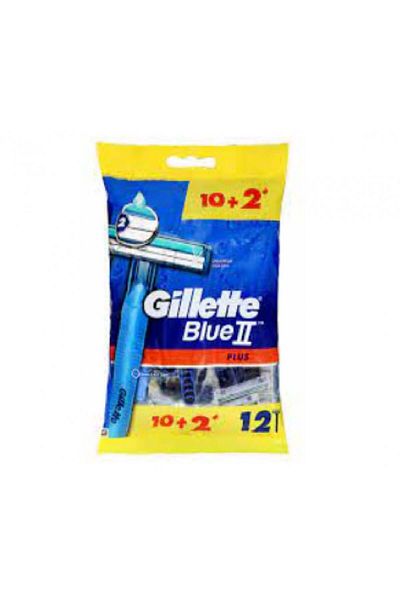 Gillette Gillette Blue 2 Plus Razors 10+2 Razors (7702018585076)