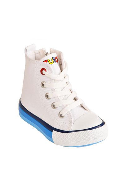 MARKABONİ Pantofi sport unisex pentru copii, cu fermoar, cu talie înaltă