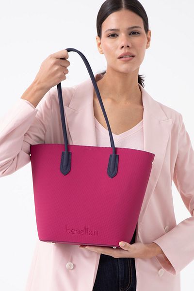United Colors of Benetton Geantă de umăr Benetton pentru femei - Albastru bleumarin prune BNT1609