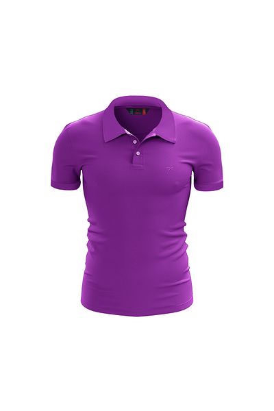 raru Ανδρικό μπλουζάκι πόλο ASTRUM PURPLE