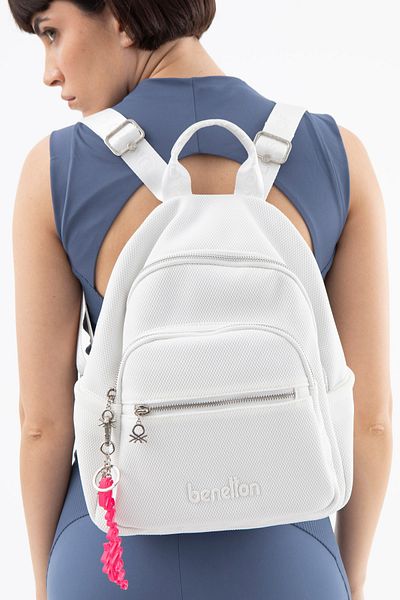 United Colors of Benetton BENETTON ΓΥΝΑΙΚΕΙΟ ΣΑΚΙΔΙΟ ΛΕΥΚΟ BNT1569