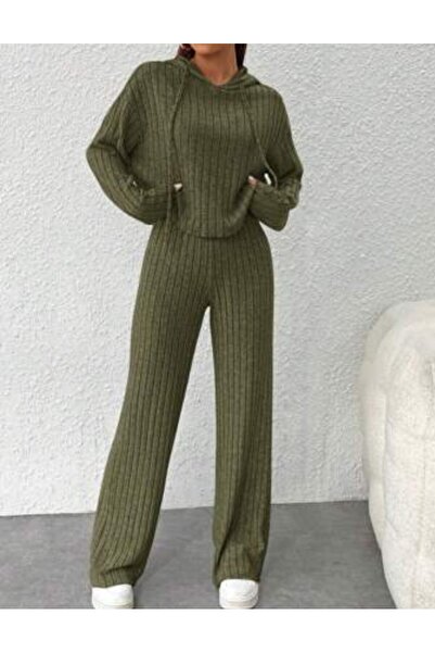 ARDSU Ženske pantalone i komplet dukseva sa kapuljačom, udoban ležeran uski k...