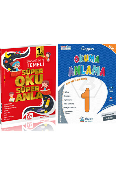 Üçgen Yayıncılık ÜÇGEN YAYINCILIK 1.SINIF OKUMA ANLAMA & MODEL EĞİTİM YAYINCI...