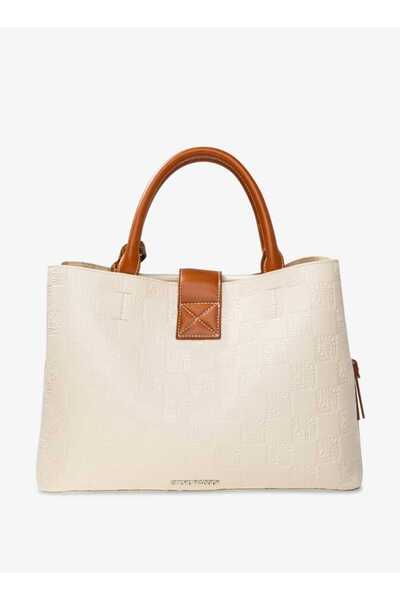 Steve Madden Steve Madden Satchel Bag with Detachable Strap and Twist Lock Closure