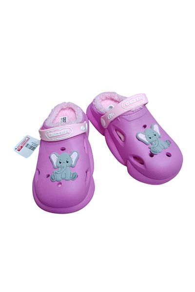 GEZER Papuci de fete cu talpă anti-alunecare Deer Purple Liliac