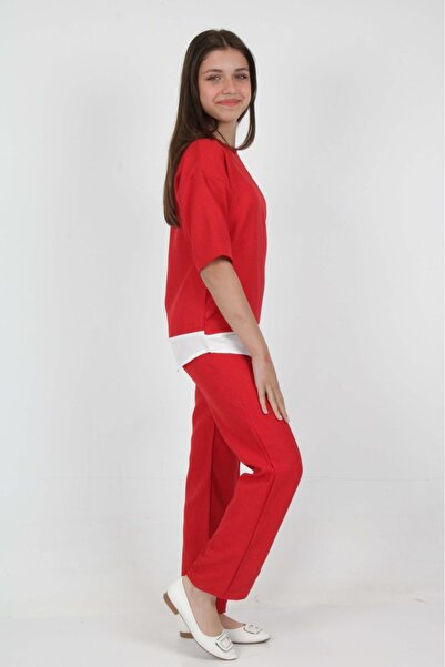 ANGELOS GIRLS Girl's Burümcük 2-Piece Set-Skirt Garnished 7-12 Years 1051