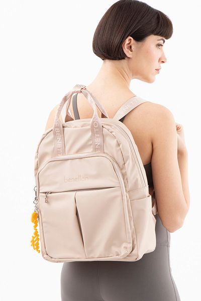 United Colors of Benetton BENETTON ΓΥΝΑΙΚΕΙΟ ΣΑΚΙΔΙΟ ΠΙΓΚΟΥ TAN BNT1577