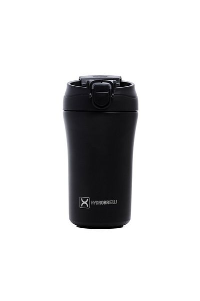 Hydrobrew Insulated Tumbler Water Bottle - Black, 400ml