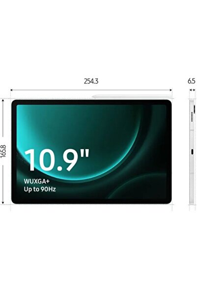 Samsung Samsung Galaxy Tab S9 FE+ 5G Tablet, 12.4 inch Display, 8 GB RAM, 128 GB , Silver