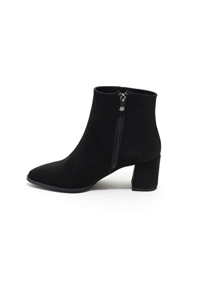 lizel HADLEY SÜET SİYAH RENK TOPUKLU KADIN BOT