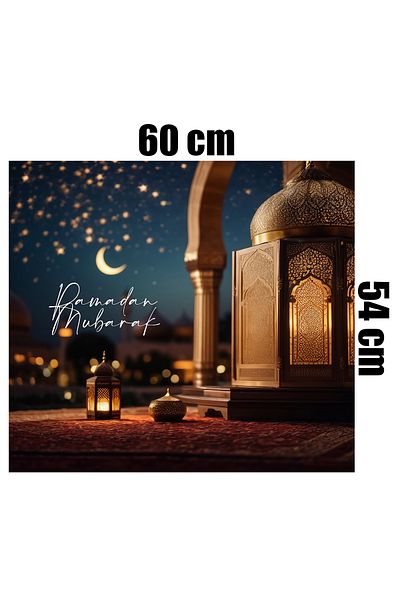 Tilki Dünyası Ramadan Themed Self Adhesive Kitchen Stove Back Foil - 17