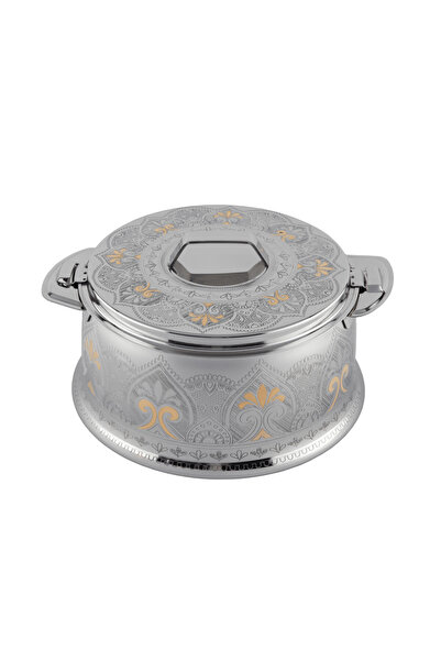 ALSAIF Lojain Hotpot| Color: Silver/gold ; Size: 2500 Milliliter;sku :k4230203/1/25