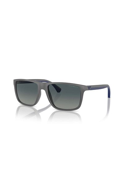Emporio Armani Men Square Sunglasses- Ea 4033 - Lense Size:56mm - Matte Grey