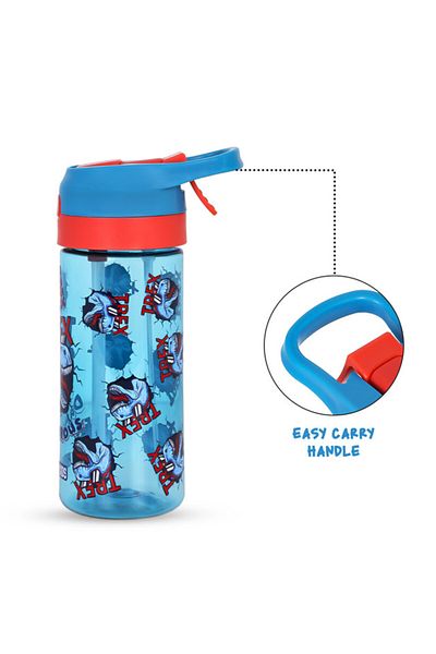 Eazy Kids Tritan Water Bottle with Spray Dino, Blue, 420ml