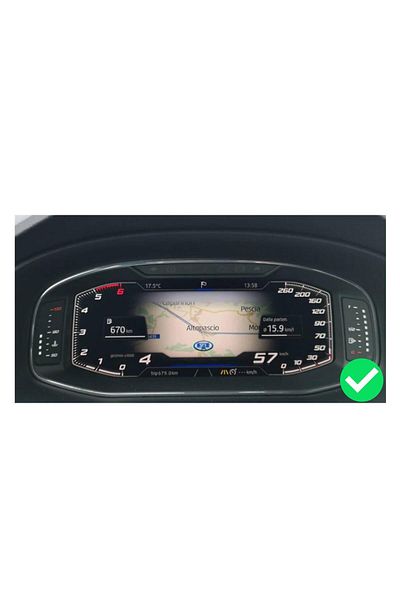 Ecr Mobile Seat Ateca 10.25 Inch Digital Display Compatible 9H Nano Screen Protector
