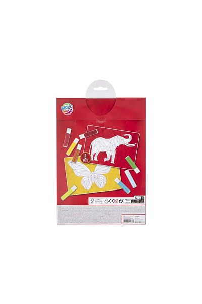 Moxy Creative set Sand painting by numbers, Elephant, A4