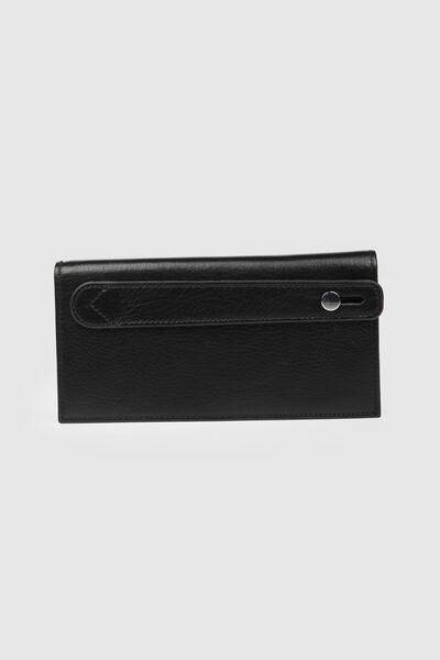 La La'Graccio Paris La'Graccio Paris Mare Men's Genuine Leather Wallet with Phone Compartment Black