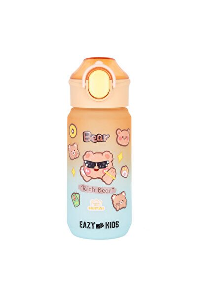 Eazy Kids Water Bottle 500ml wt Handle - Orange