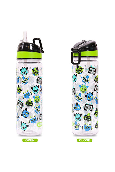 Eazy Kids Tritan Water Bottle w / Carry handle, Gen Z - Black, 650ml