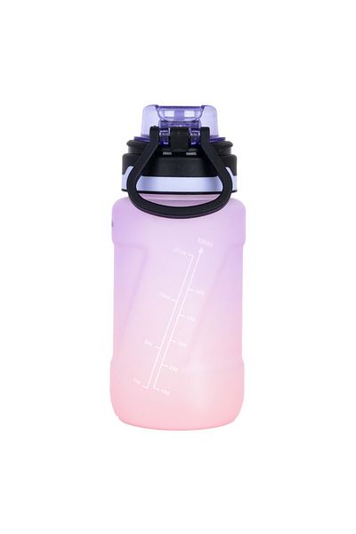 NovaKids Water Bottle 550ml with Straw - Purple