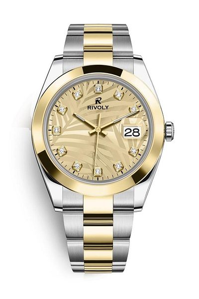 Rivoly Fashionable Men's Watch with Date in Stainless Steel