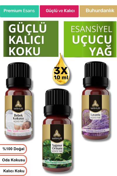 NEON PLUS Bebek Pudrası, Lavanta, Yağmur Ormanı Kokulu Saf Esansiyel Uçucu Ya...