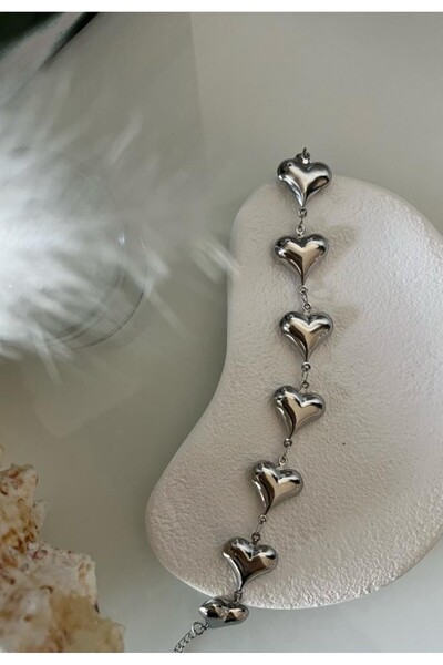 BY YASİN TOPÇU سوار قلب فضي من الفولاذ