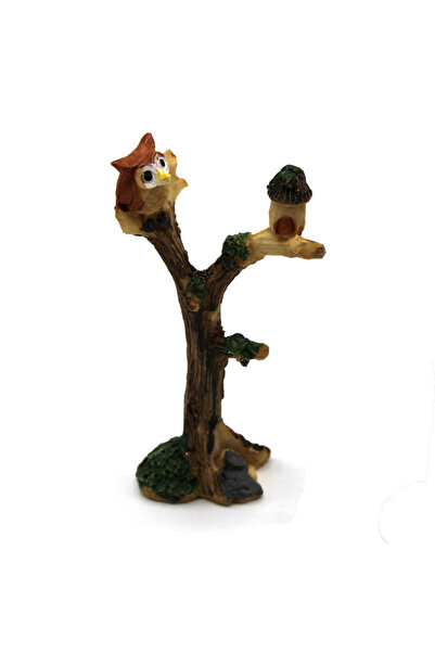 bidoluhobi Minyatür Baykuşlu Ağaç