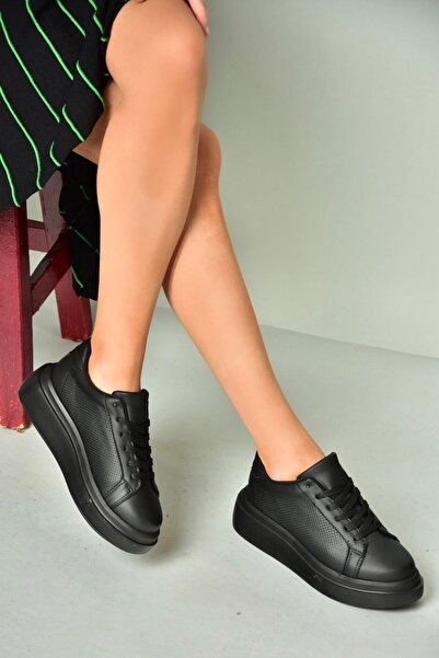 Fox Shoes U973211509 Чорні кросівки на товстій підошві