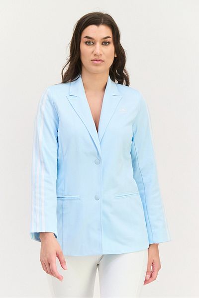 adidas Women Sportswear Fit Long Sleeve Outdoor Blazer, Sky Blue