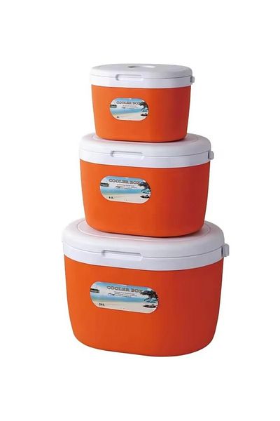 mastergold 3 Piece Picnic Ice Box Set 6L - 14L - 28L | Plastic Cooler Box Keep Cold for Keeping Food Iced