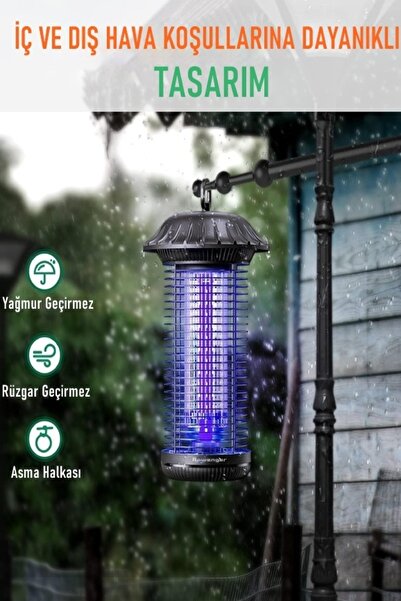Rowenger MO8C UV-LED İç Ve Dış Mekan Elektrikli Sinek Öldürücü Sivri Sinek Öldürücü Lamba
