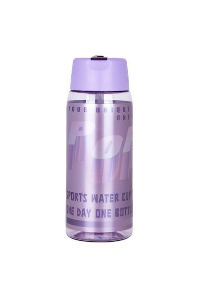 NovaKids Water Bottle 750ml with Grab String - Purple