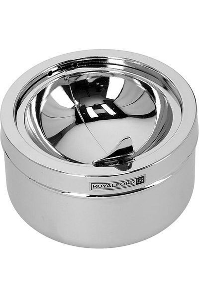 ROYALFORD Metal Ashtray, Silver, RF5241