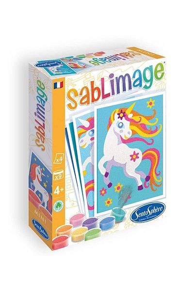 Sentosphere Creative kit with colored sand - Mini Sablimage Unicorns