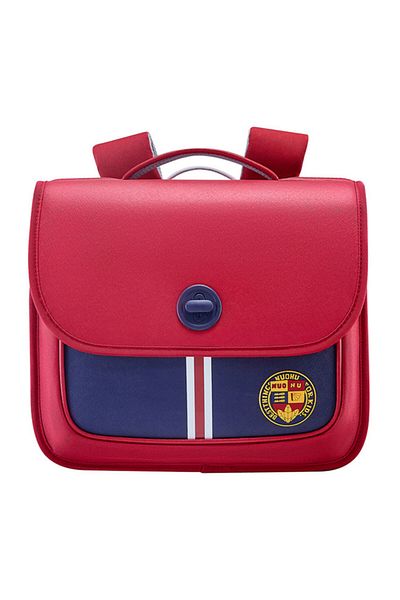 Nohoo Preppy Spine Protection Horizontal School Backpack for 0 - 5 Grade Primary Students - Red