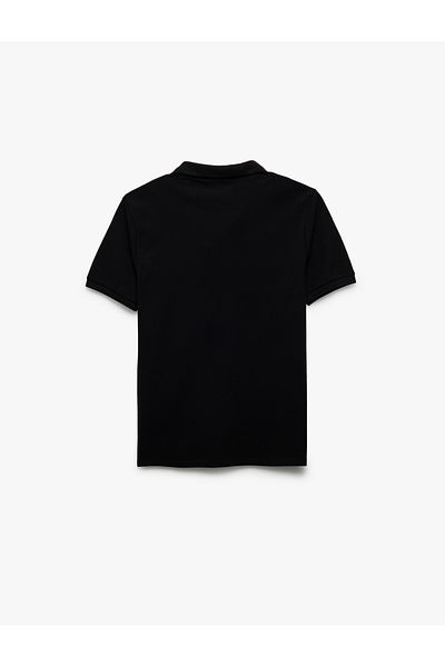 Koton Βαμβακερό κοντομάνικο πικέ ύφασμα Polo Neck Slim Fit T-shirt
